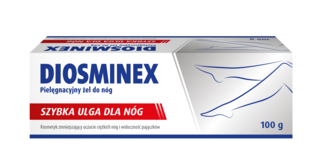 Diosminex Pielęgnacyjny żel do nóg, kosmetyk, 100 g.